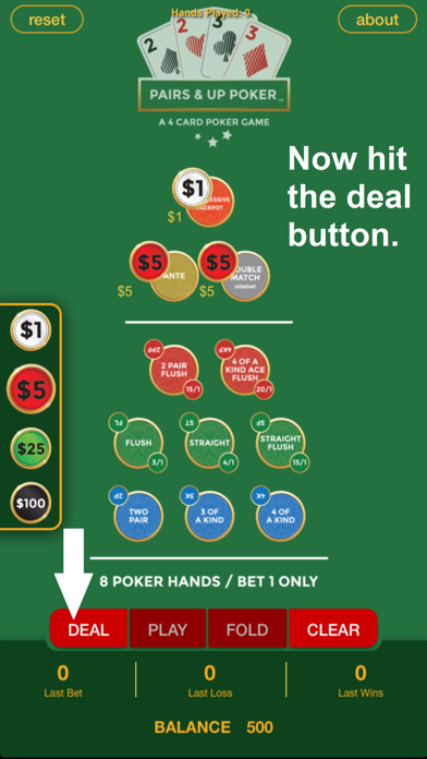 Pairs & Up Poker screenshot 3