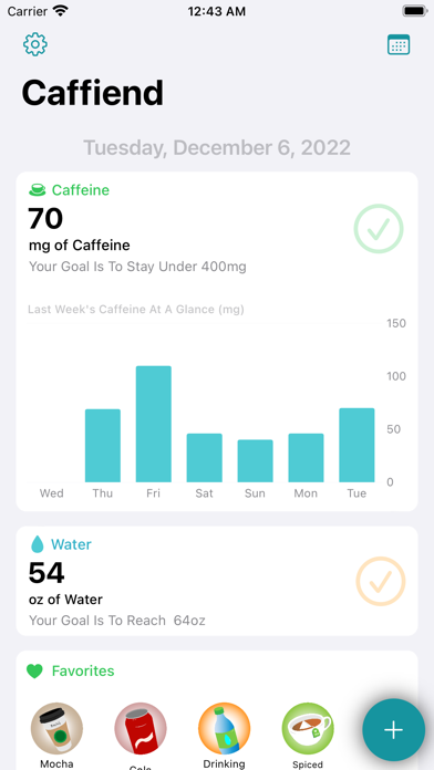 Caffiend - Caffeine Trackerのおすすめ画像1
