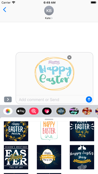 Happy Easter Stickers HD screenshot 3