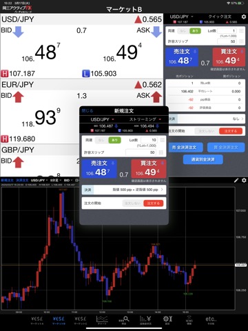 岡三アクティブFX バーチャルトレード for iPadのおすすめ画像5