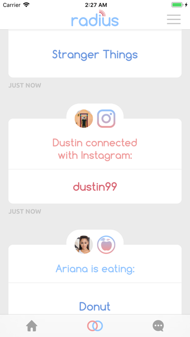 Radius - Who's in your Circle? iPhone screenshot 4 - Social Networking app