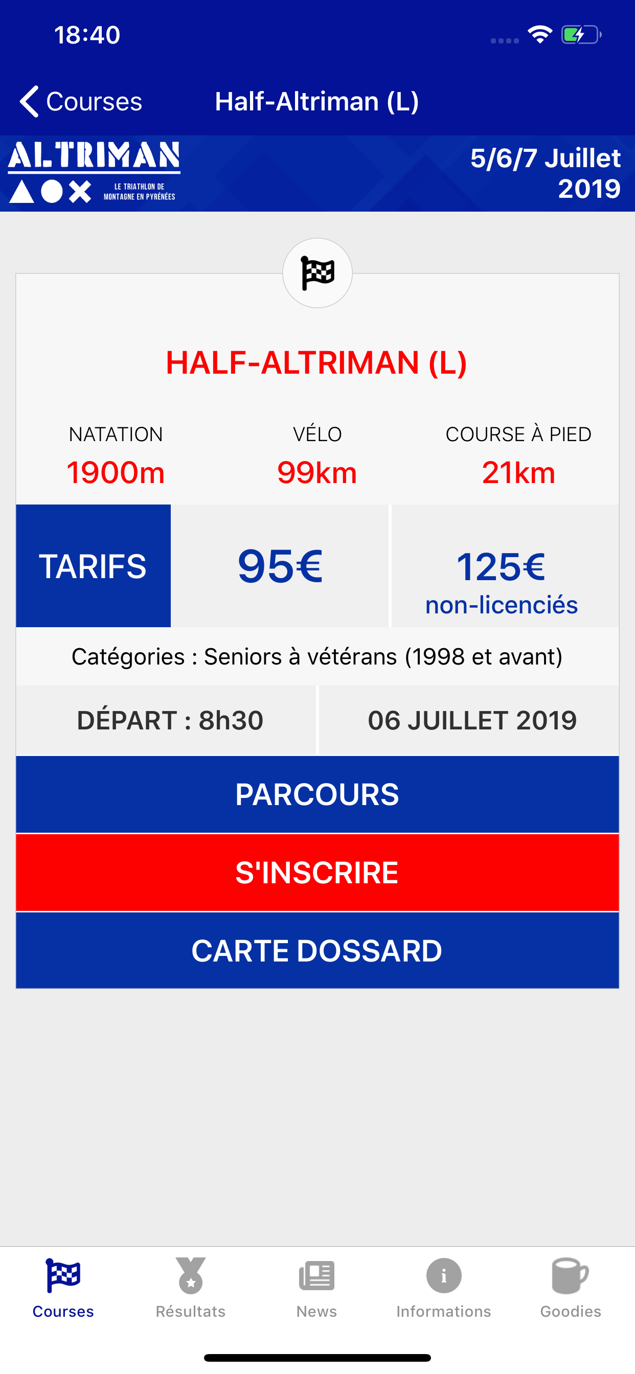 Triathlon Altriman screenshot 2