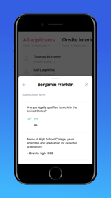 Workstream Hire screenshot