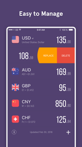 GlobeCurrency Exchange Rates screenshot