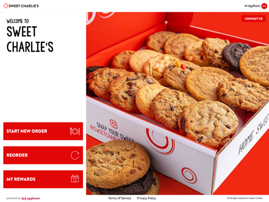 Sweet Charlie's iPad screenshot 1 - Food & Drink app