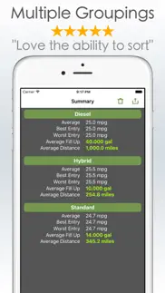 gas mileage calculator and log iphone screenshot 3