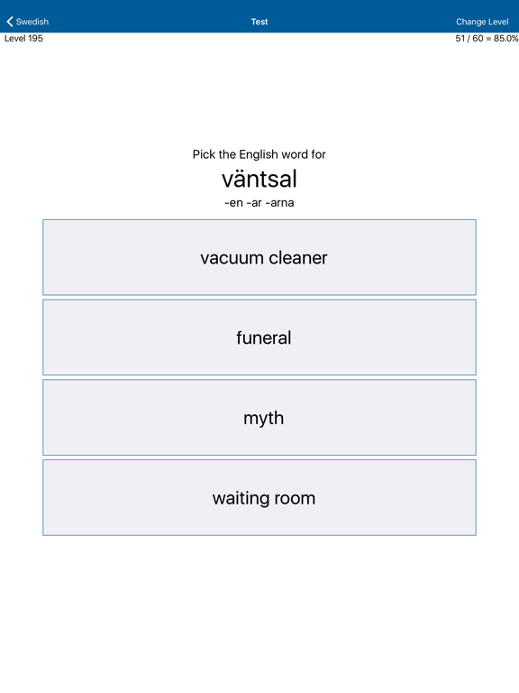 Liberation Philology Swedish iPad screenshot 4 - Education app