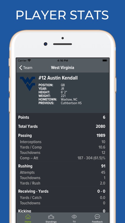 West Virginia Football screenshot-3