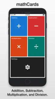mathcards ÷ x + - iphone screenshot 1