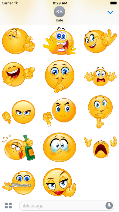 Screenshot #3 pour Rude Emoji Stickers