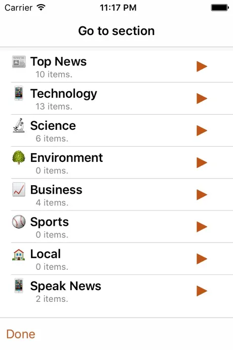 Speak News - RSS news reader