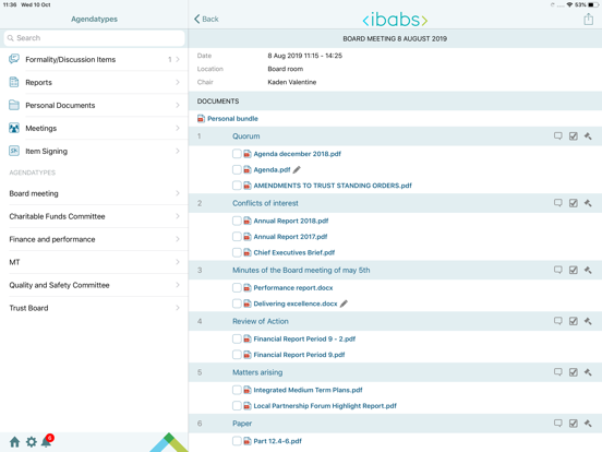 iBabs for Intune iPad app afbeelding 3