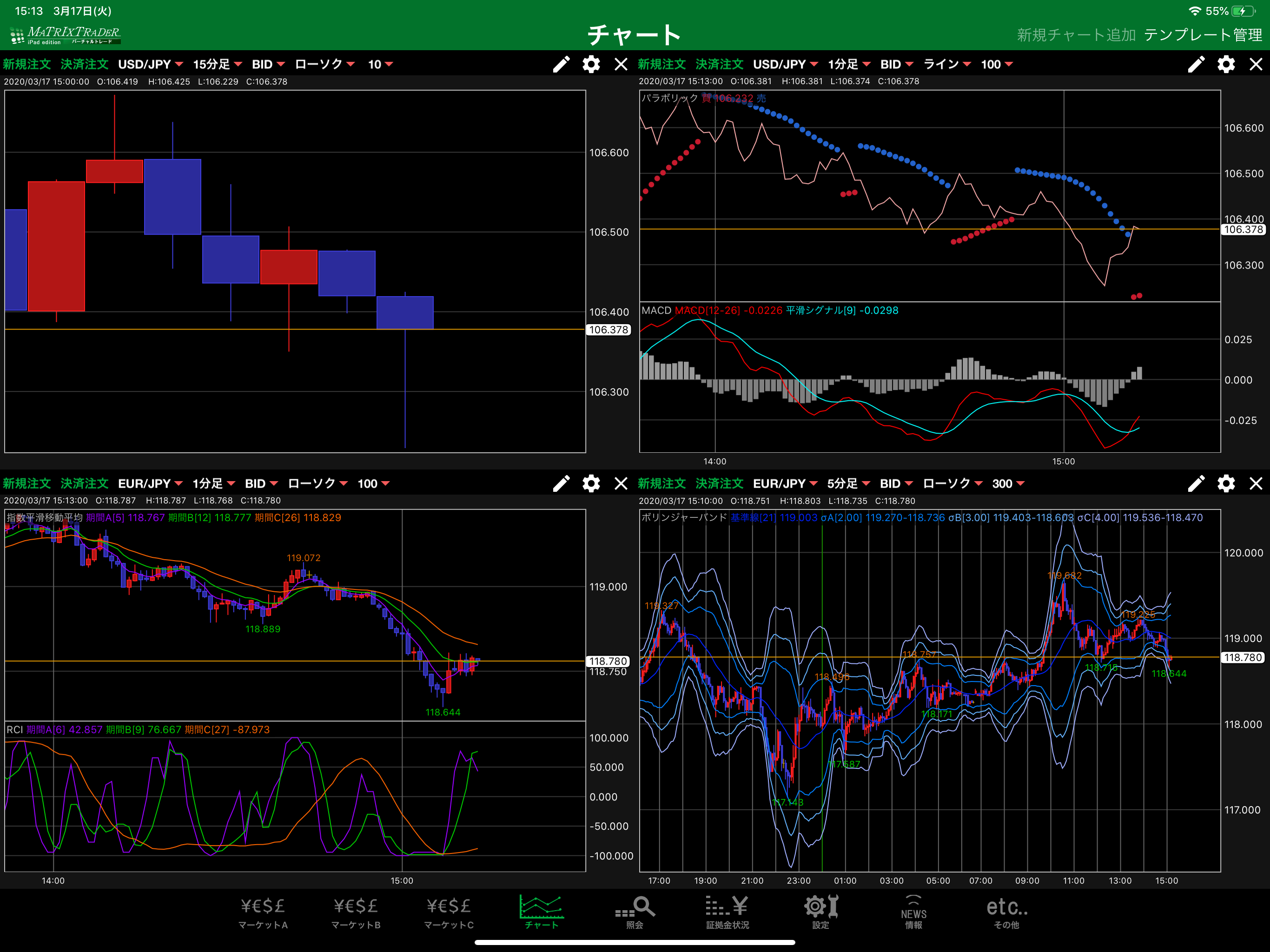 MATRIX TRADER for iPad バーチャル screenshot 5