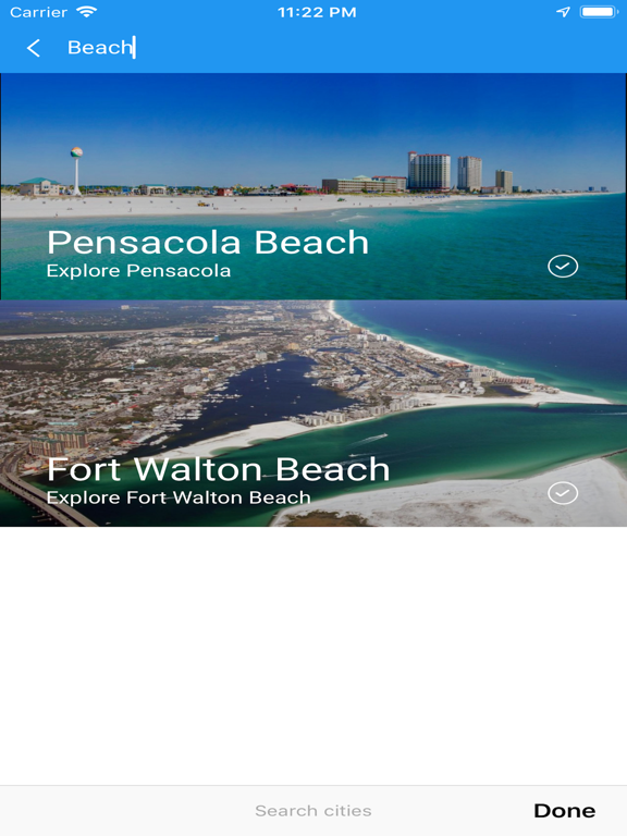 PensacolaBeach.App iPad screenshot 9 - Travel app
