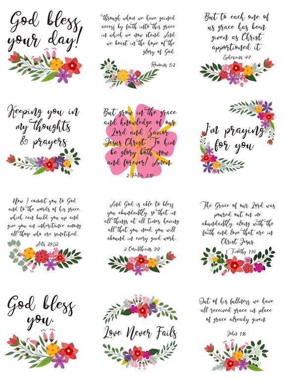God's Grace iPad screenshot 4 - Stickers app