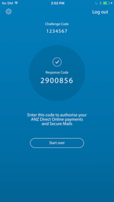 ANZ Direct Auth screenshot