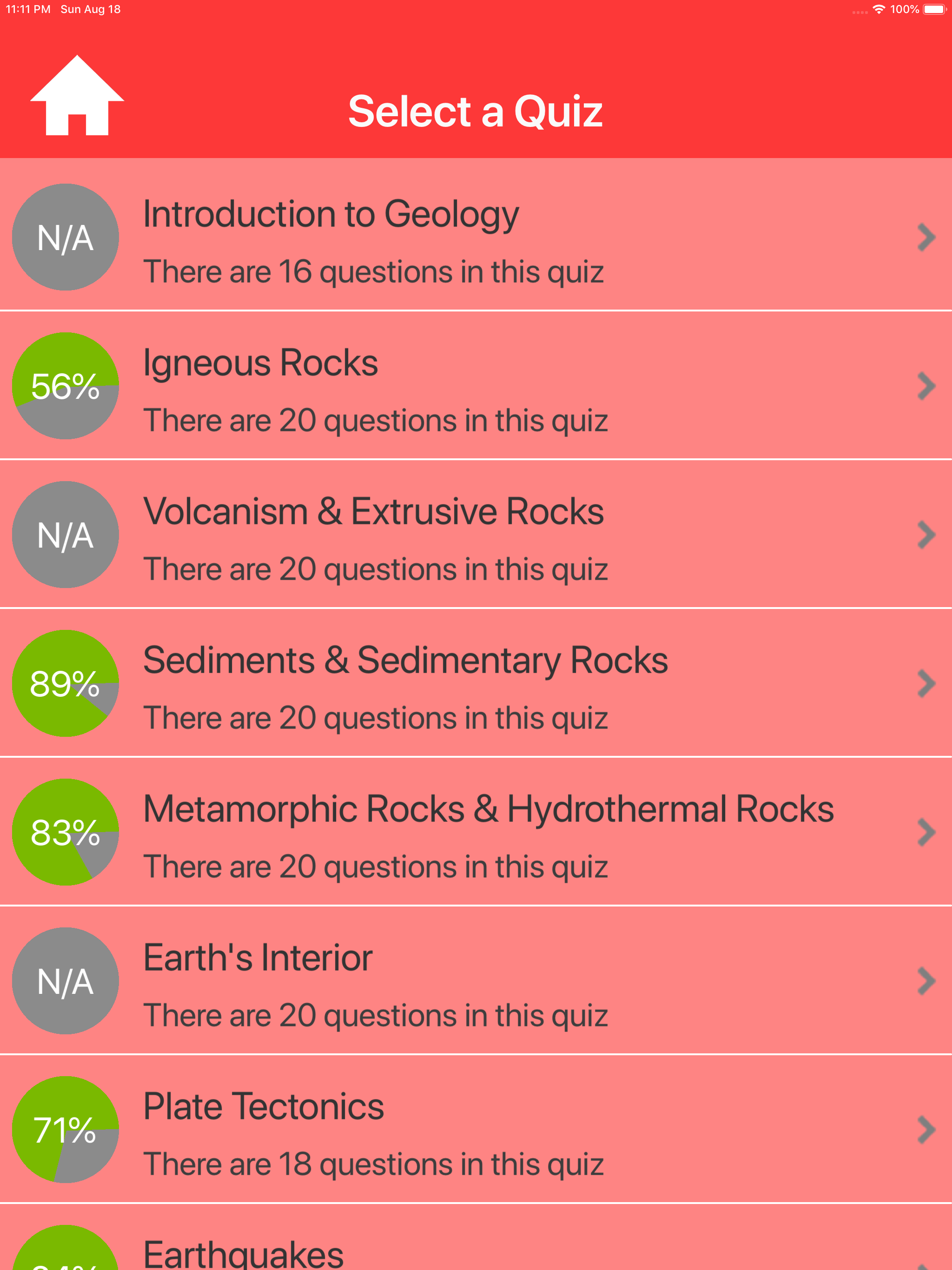 Geology Quizzes screenshot 9