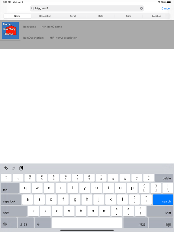 Home Inventory Photos iPad screenshot 2 - Productivity app