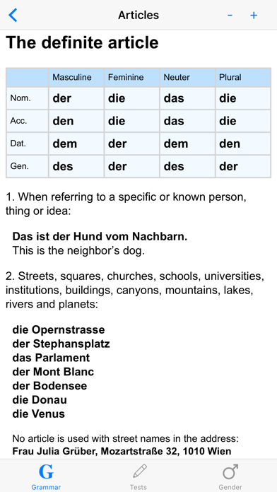 Screenshot #2 pour German Grammar with Tests