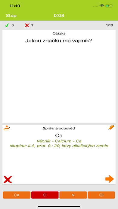 Chemie názvosloví a testy screenshot 2