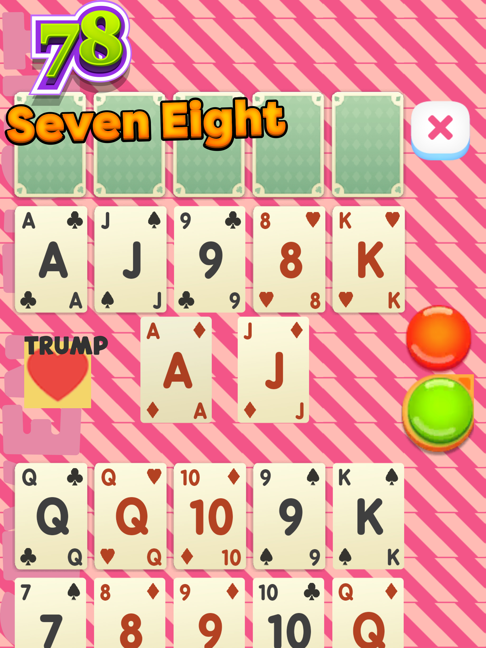 Seven Eight 78 Card Game