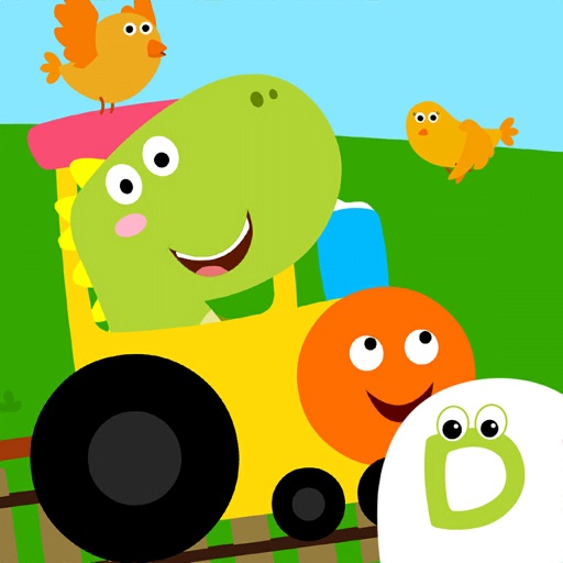 Dino Town Train Games for Kids Icon