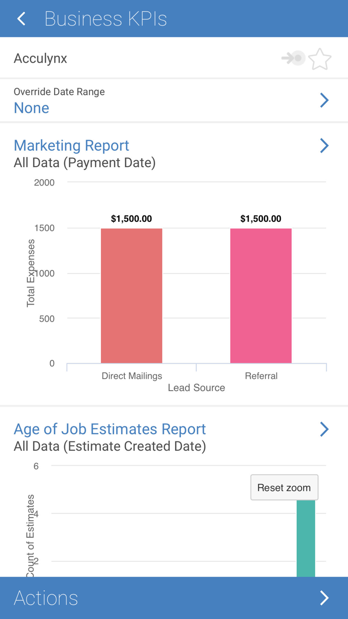 Acculynx Reports Plus