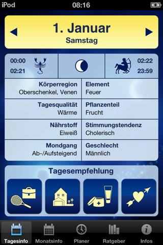 Mondkalender - Tag für Tag screenshot 2