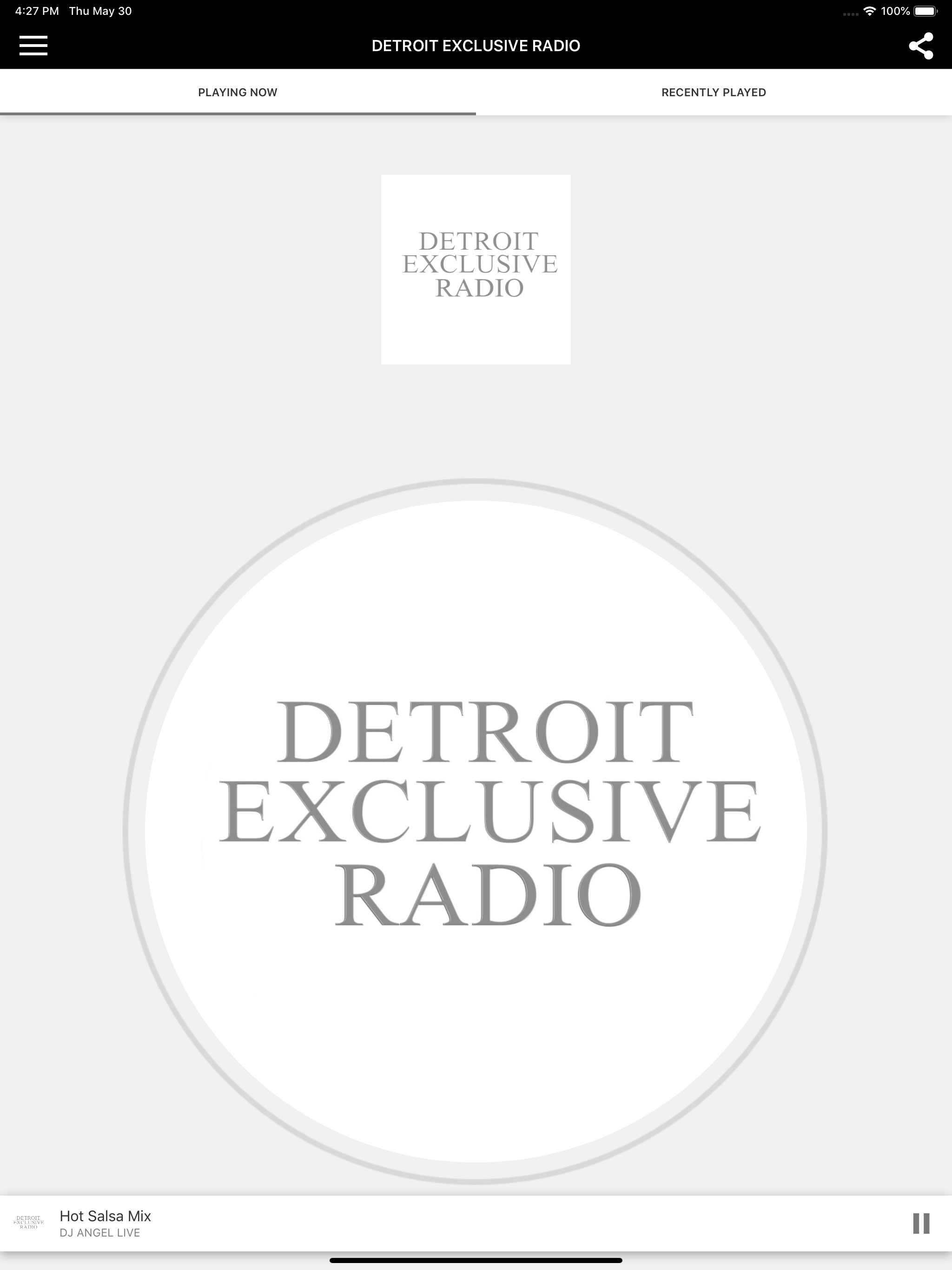 DETROIT EXCLUSIVE RADIO screenshot 3