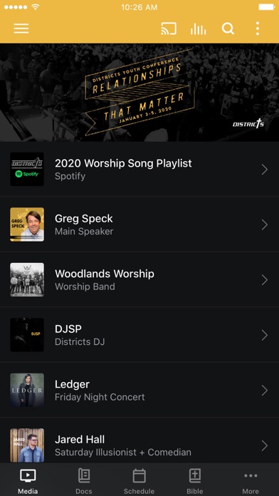 Screenshot #1 pour Districts Youth Conference