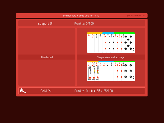 Pro Rommé iPad app afbeelding 8