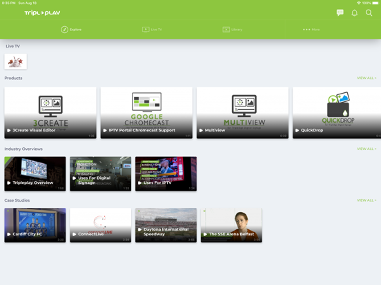 Screenshot #4 pour Tripleplay Mobile Media