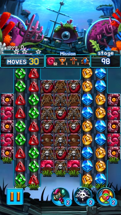 Jewel Kraken: Match3 puzzle Screenshot