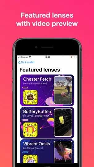 Capture d'écran de Da Lenslist - Filters & Lenses sur iPhone 2