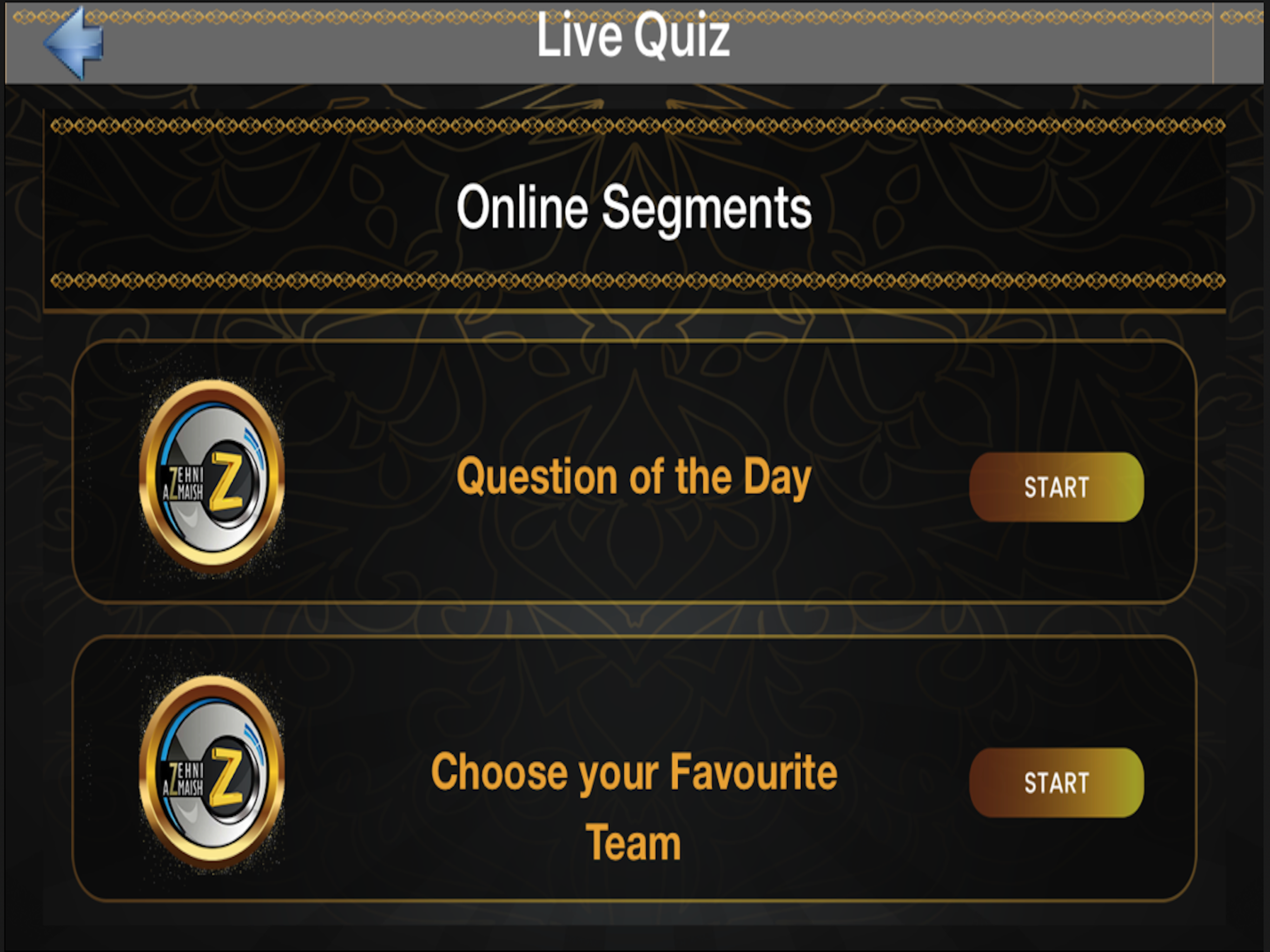 Zehni Azmaish (Quiz APP)