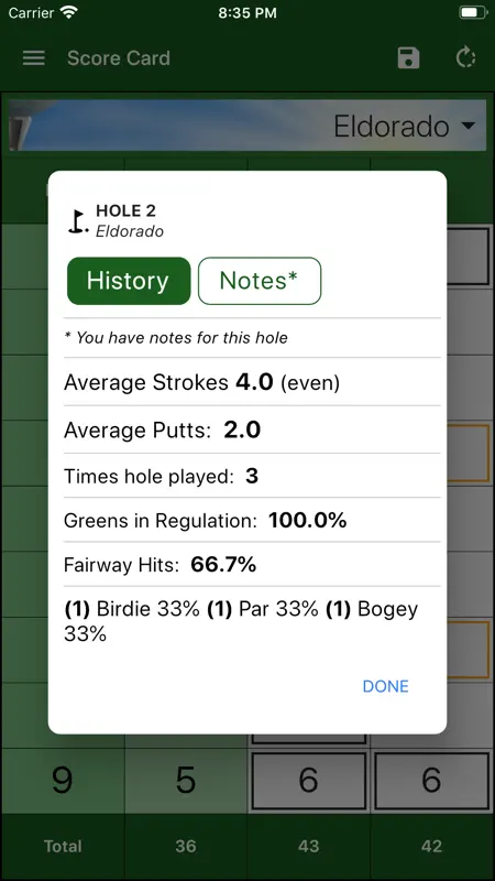 EasyScore Golf Scorecard screenshot 5 of 10