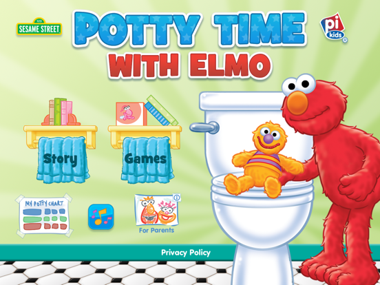 Potty Time with Elmo iPad app afbeelding 1