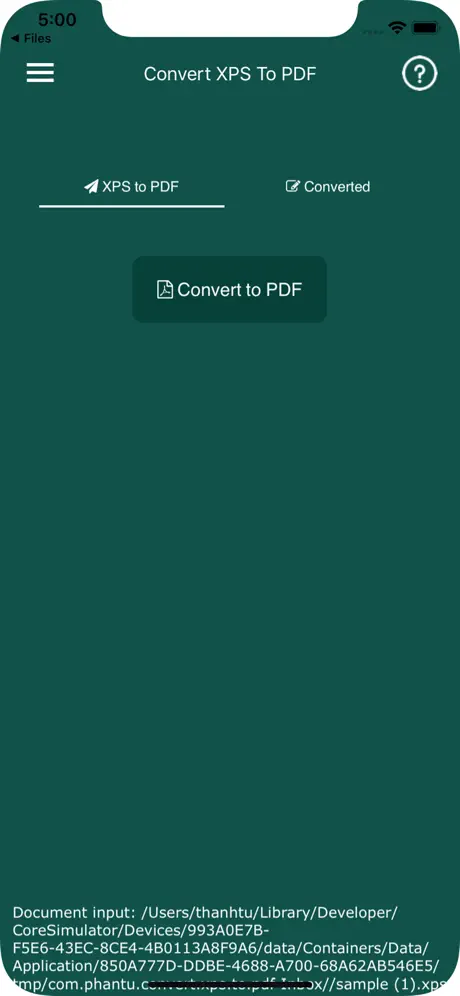 將XPS轉換為PDF