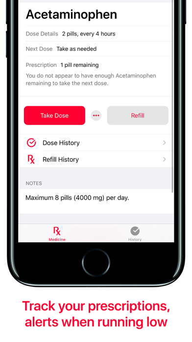 Medicine Manager iPhone screenshot 4 - Medical app