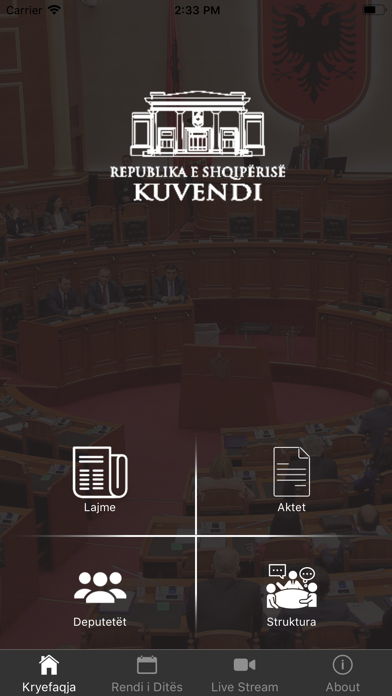 Screenshot #1 pour Kuvendi i Shqiperisë