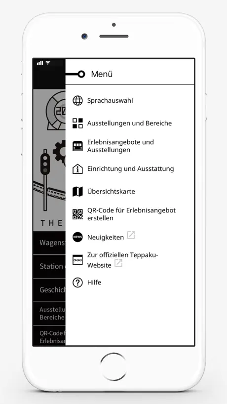App des Eisenbahnmuseums