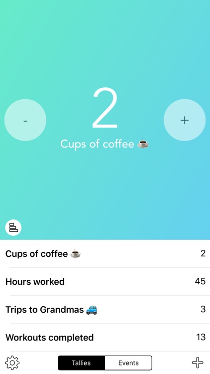 Teal - Tallies + Countdowns