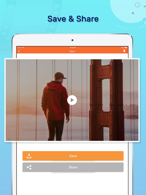 Add Audio to Video Editor iPad screenshot