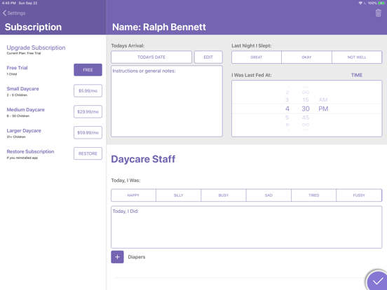 Look At Me - Daycare iPad screenshot 6 - Reference app