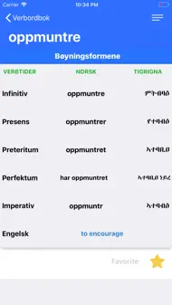 Tigrigna Norwegian Verb iphone bilder 3