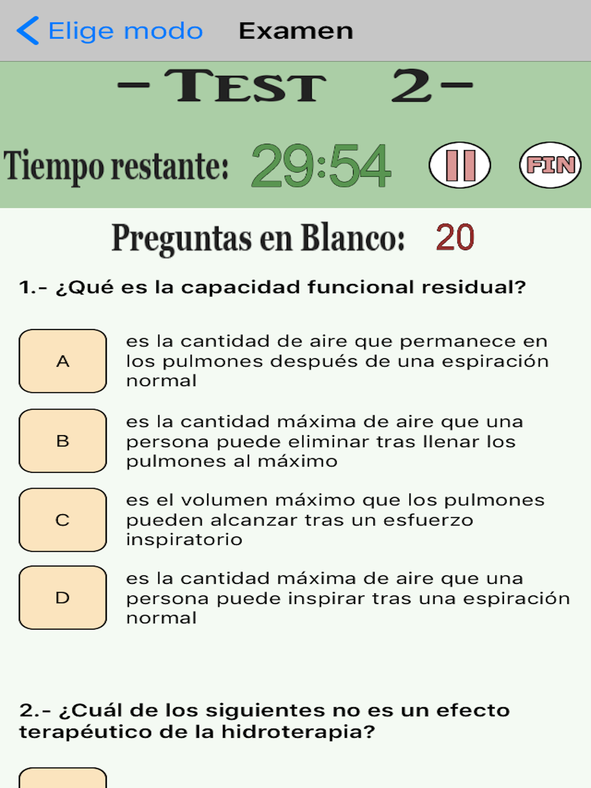 TestOpos Auxiliar Enfermería