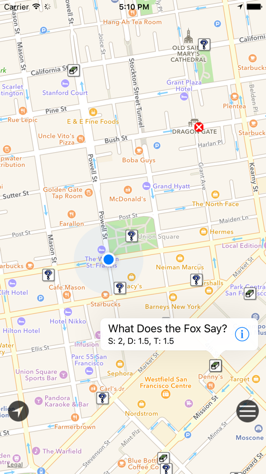 #1. GeoCaches (iOS) By: Y.Lukyanets
