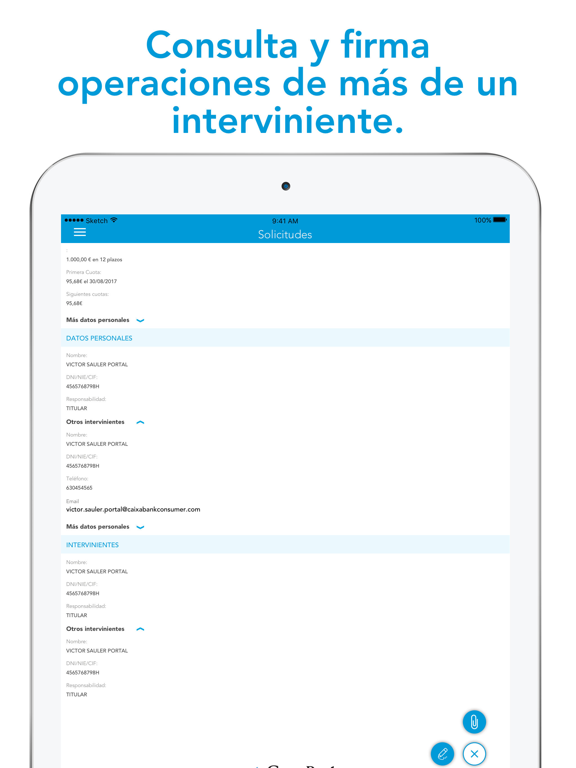 Firma Digital CaixaBank P&C iPad screenshot 4