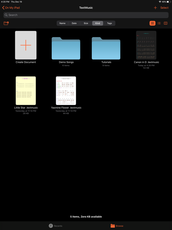 TextMusic iPad screenshot 10 - Music app