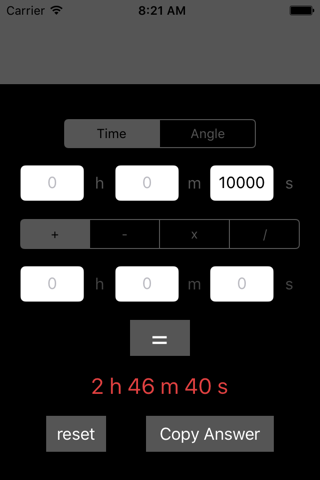 calculator for time & angle screenshot 4